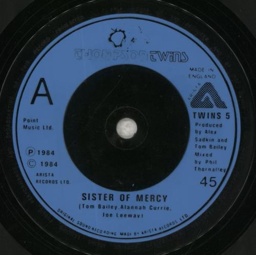 Thompson Twins Sister Of Mercy 7" vinyl single (7 inch record / 45) UK TWI07SI358260