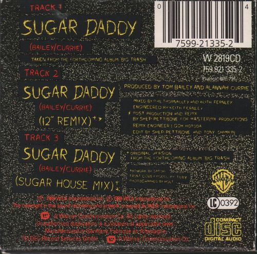 Thompson Twins Sugar Daddy 3" CD single (CD3) German TWIC3SU65201