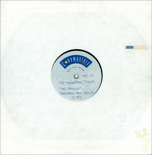 Thompson Twins The Saint - Feedback Max Edit - Acetate 10" vinyl single (10 inch record) UK TWI10TH478569