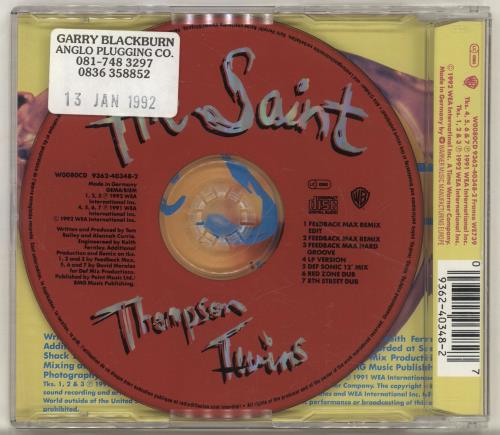 Thompson Twins The Saint CD single (CD5 / 5") UK TWIC5TH13212