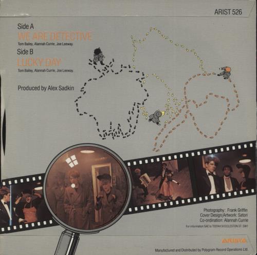 Thompson Twins We Are Detective 7" vinyl single (7 inch record / 45) UK TWI07WE559573