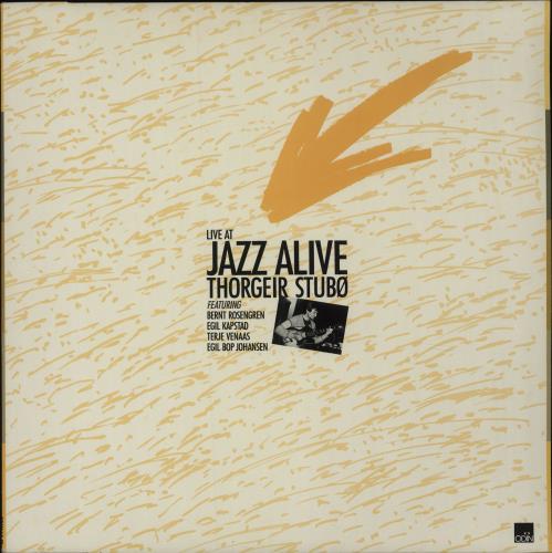 Thorgeir Stub� Jazz Alive vinyl LP album (LP record) Norwegian YHOLPJA675348