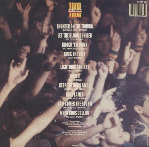 Thor Live In Detroit! vinyl LP album (LP record) UK 8THLPLI869751