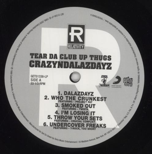 Three 6 Mafia CrazyNDaLazDayz 2-LP vinyl record set (Double LP Album) US T8Q2LCR850055