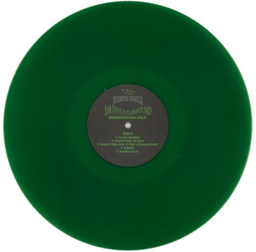 Three 6 Mafia Da Devils Playground: Underground Solo - Yellow and Green Vinyl 2-LP vinyl record set (Double LP Album) US T8Q2LDA850052