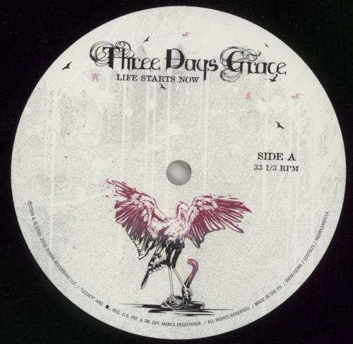 Three Days Grace Life Starts Now vinyl LP album (LP record) UK T6LLPLI863446