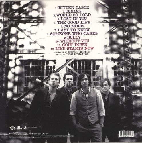 Three Days Grace Life Starts Now vinyl LP album (LP record) UK T6LLPLI863446