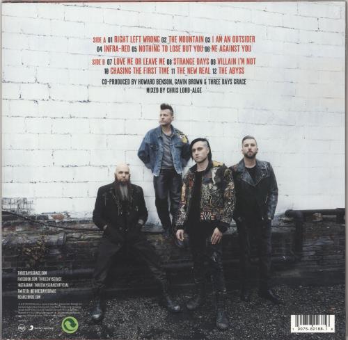 Three Days Grace Outsider - Sealed vinyl LP album (LP record) German T6LLPOU736115