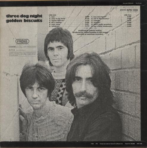Three Dog Night Golden Biscuits vinyl LP album (LP record) UK TDNLPGO136685