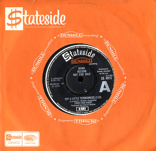 Three Dog Night Try A Little Tenderness 7" vinyl single (7 inch record / 45) UK TDN07TR591200