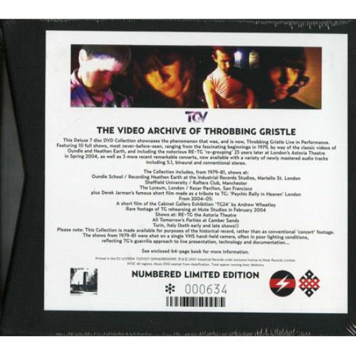 Throbbing Gristle TGV DVD UK THGDDTG438911