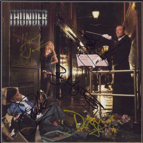 Thunder Back Street Symphony - Fully Autographed memorabilia UK THULPBA05659