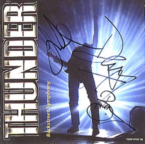 Thunder Backstreet Symphony - Autographed 2 CD album set (Double CD) Japanese THU2CBA353986