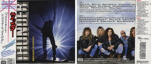 Thunder Backstreet Symphony - Autographed 2 CD album set (Double CD) Japanese THU2CBA353986