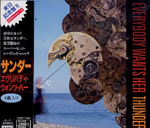 Thunder Everybody Wants Her CD single (CD5 / 5") Japanese THUC5EV10458