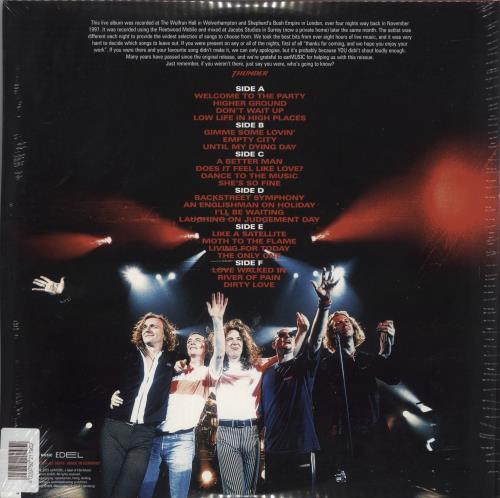 Thunder Live - Sealed 4-LP vinyl album record set UK THU4LLI892435