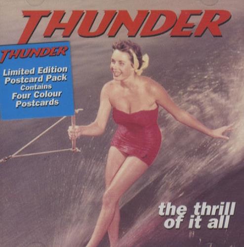 Thunder The Thrill Of It All + Postcards CD album (CDLP) UK THUCDTH173797