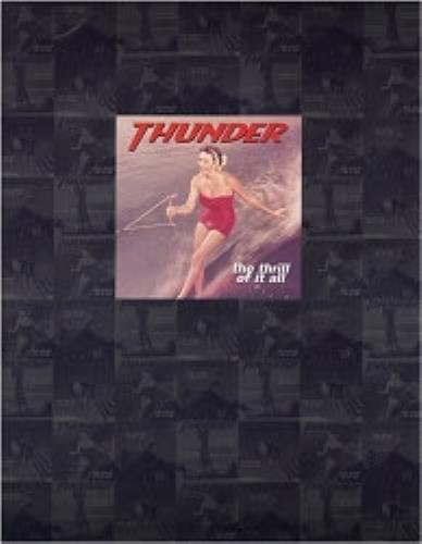 Thunder The Thrill Of It All tour programme UK THUTRTH181879