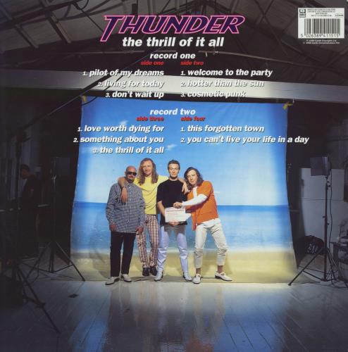 Thunder The Thrill Of It All 2-LP vinyl record set (Double LP Album) UK THU2LTH792327