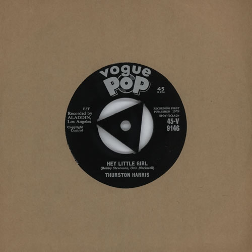Thurston Harris Hey Little Girl 7" vinyl single (7 inch record / 45) UK T~H07HE571717