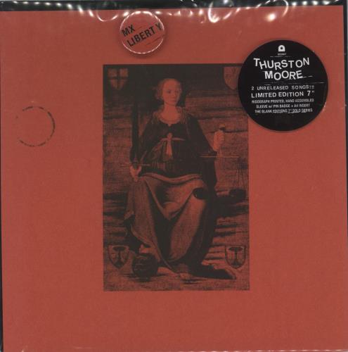 Thurston Moore MX Liberty / Panik + Badge 7" vinyl single (7 inch record / 45) UK TN807MX771992