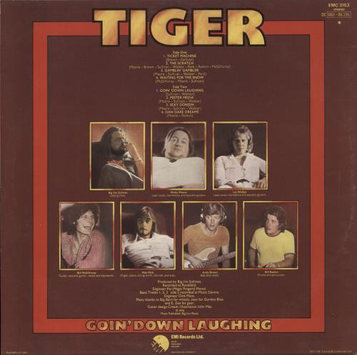 Tiger (70s) Goin' Down Laughing vinyl LP album (LP record) UK TGRLPGO373018