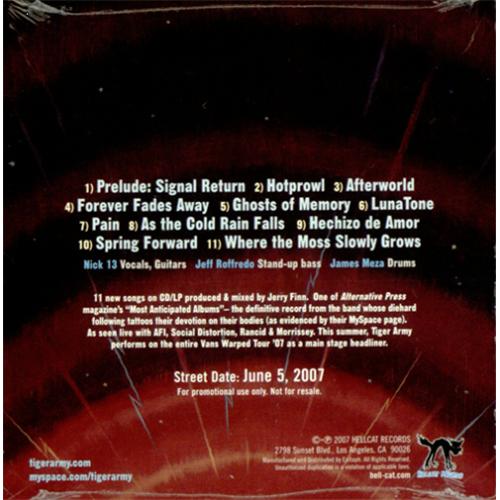 Tiger Army Music From Regions Beyond CD album (CDLP) US TQ8CDMU418020