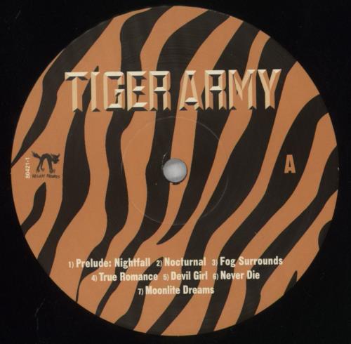 Tiger Army Tiger Army vinyl LP album (LP record) US TQ8LPTI827153