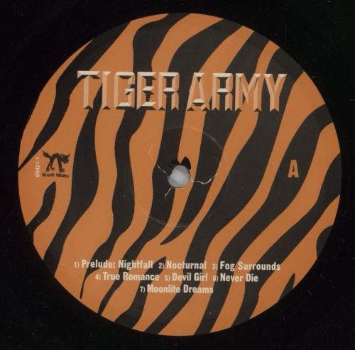 Tiger Army Tiger Army vinyl LP album (LP record) US TQ8LPTI866719