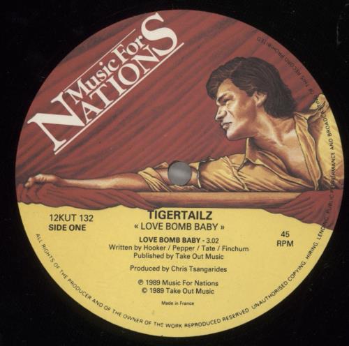 Tigertailz Love Bomb Baby 12" vinyl single (12 inch record / Maxi-single) UK TGZ12LO254269