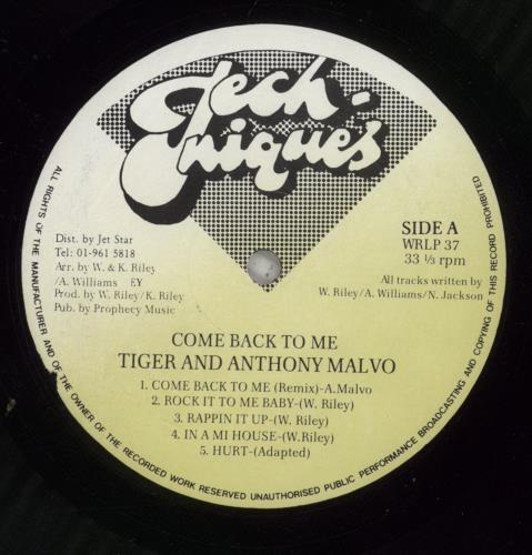 Tiger Come Back To Me vinyl LP album (LP record) UK -MRLPCO886635