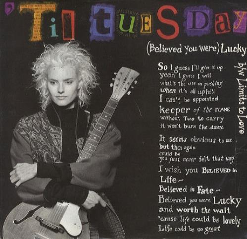 Til Tuesday Believed You Were Lucky 7" vinyl single (7 inch record / 45) US TLT07BE58407