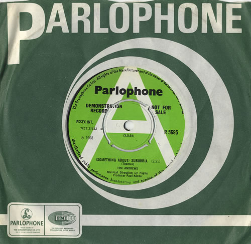 Tim Andrews (Something About) Suburbia 7" vinyl single (7 inch record / 45) UK EWZ07SO486313