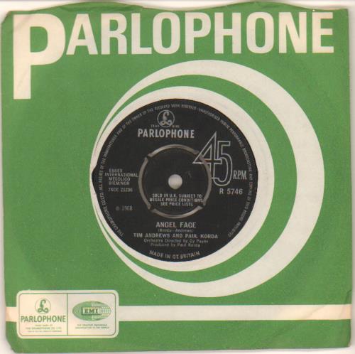 Tim Andrews Angel Face 7" vinyl single (7 inch record / 45) UK EWZ07AN658692