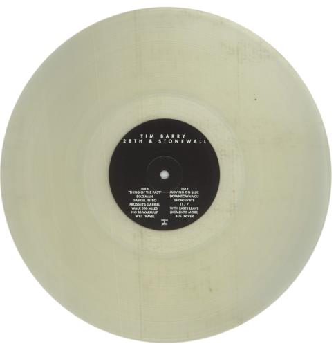 Tim Barry 28th & Stonewall - Clear Vinyl vinyl LP album (LP record) US 8LPLPTH855391