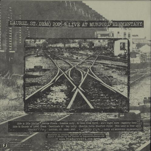 Tim Barry Laurel St. Demo 2005 & Live At Munford Elementary - Bone W/ Green Splatter Vinyl vinyl LP album (LP record) US 8LPLPLA881887