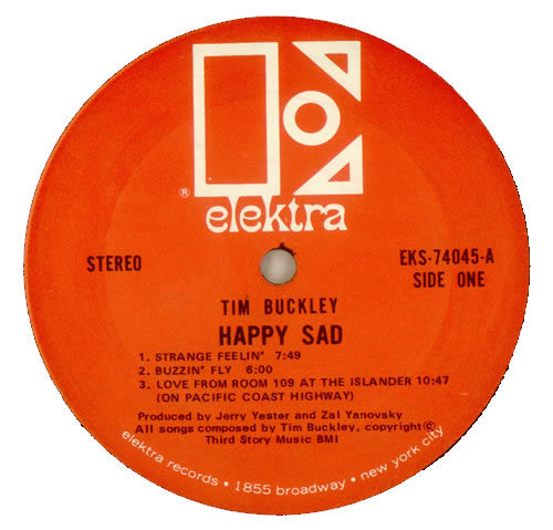 Tim Buckley Happy Sad vinyl LP album (LP record) US TBKLPHA285713