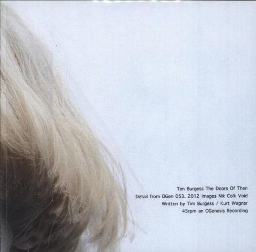 Tim Burgess The Doors Of Then CD-R acetate UK TBUCRTH745059