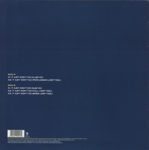 Tim Deluxe It Just Won't Do 12" vinyl single (12 inch record / Maxi-single) UK TJX12IT486129