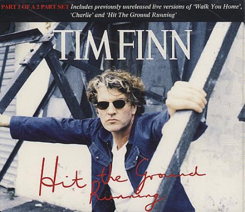 Tim Finn Hit The Ground Running 2-CD single set (Double CD single) UK TFN2SHI135821