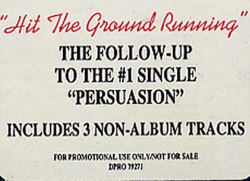 Tim Finn Hit The Ground Running CD single (CD5 / 5") US TFNC5HI22542