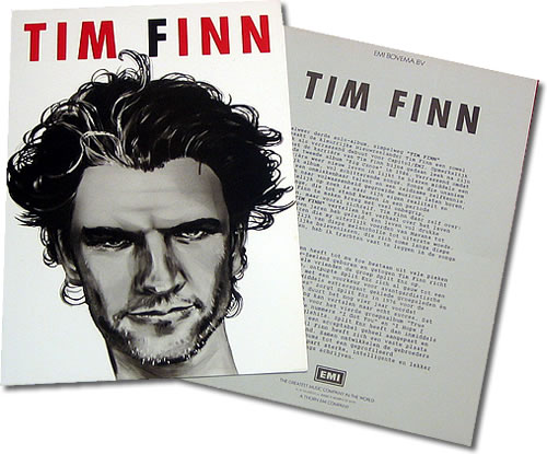 Tim Finn Tim Finn media press pack Dutch TFNPPTI412702