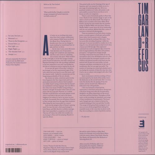 Tim Garland Refocus vinyl LP album (LP record) UK 83MLPRE857280