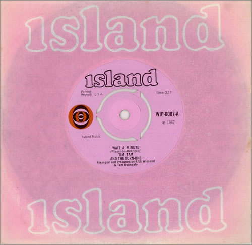 Tim Tam And The Turn-Ons Wait A Minute 7" vinyl single (7 inch record / 45) UK 1TT07WA405524