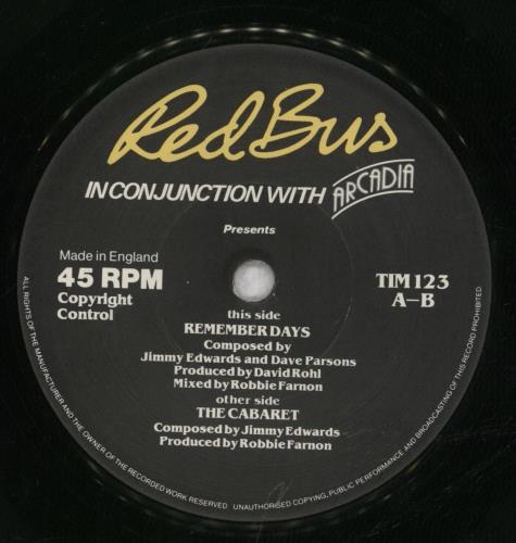 Time UK The Cabaret 7" vinyl single (7 inch record / 45) UK TUK07TH842359