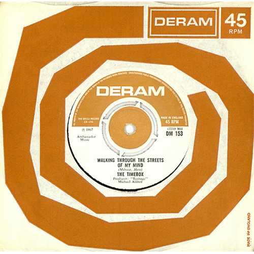 Timebox Walking Through The Streets Of My Mind 7" vinyl single (7 inch record / 45) UK TTX07WA296614