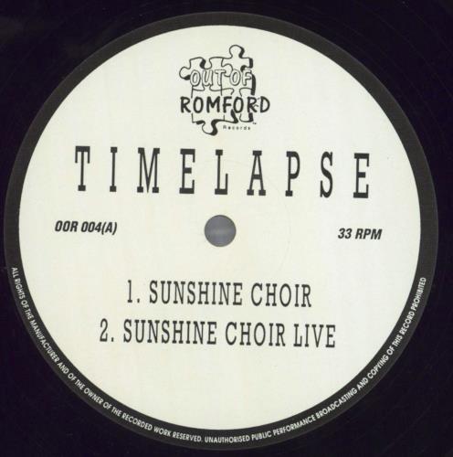 Timelapse Sunshine Choir 12" vinyl single (12 inch record / Maxi-single) UK 6MW12SU822208