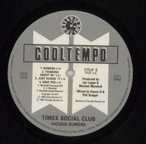 Timex Social Club Vicious Rumours vinyl LP album (LP record) UK TSCLPVI863576