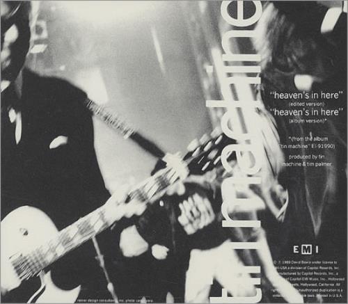 Tin Machine Heaven's In Here CD single (CD5 / 5") US TINC5HE28095
