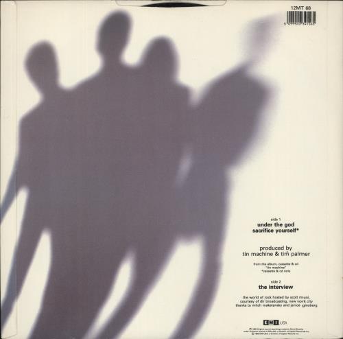 Tin Machine Under The God 12" vinyl single (12 inch record / Maxi-single) UK TIN12UN167246